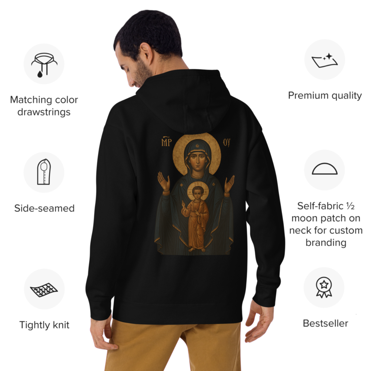 CRVX Holy Mary Oversized Hoodie